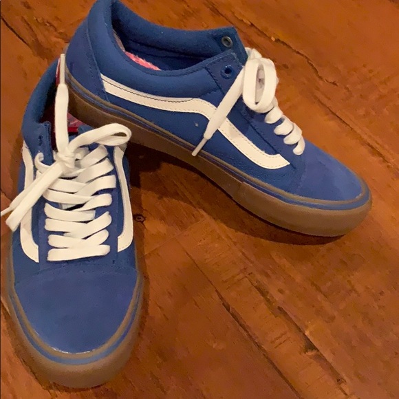 Vans Shoes - Dodger blue vans. NEVER WORN